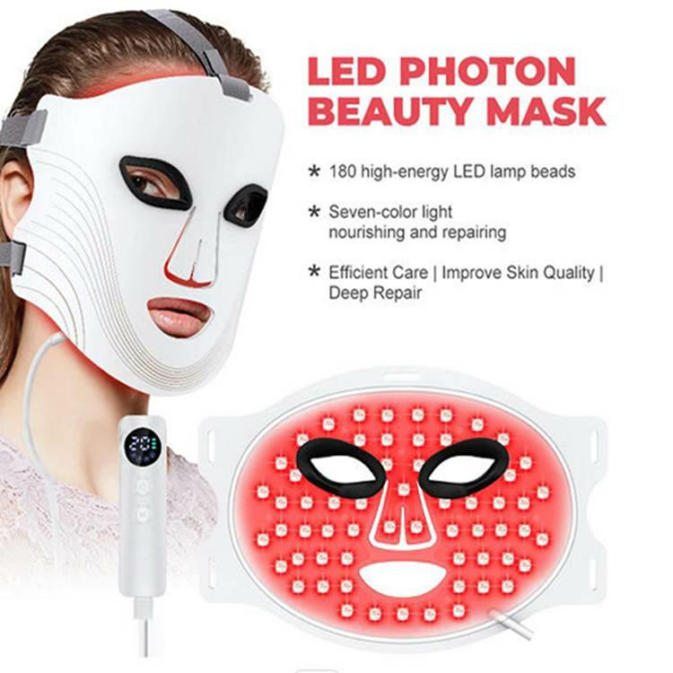 Rot -LED -Lichttherapie Gesichtsmaske