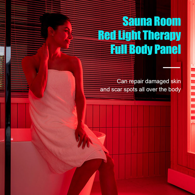 Infrarot-Lichttherapiegerät mit rotem LED-Panel für die Sauna